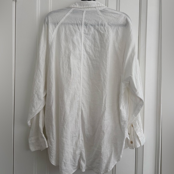 NWOT Aritzia Wilfred Free White Linen Shirt - Picture 8 of 9
